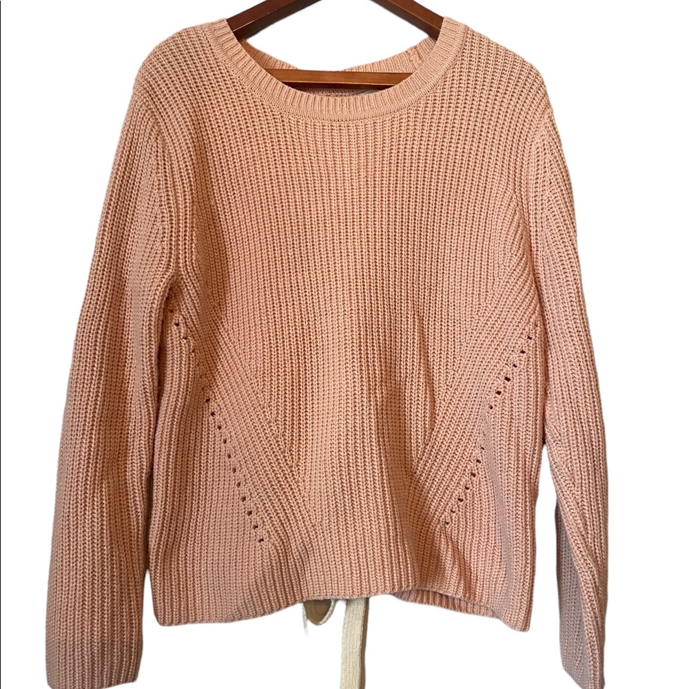 Harper Pink Long Sleeve Knit Sweater